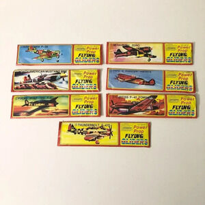Lot of 7 Power Prop Flying Gliders WWII Aircraft  Airplanes